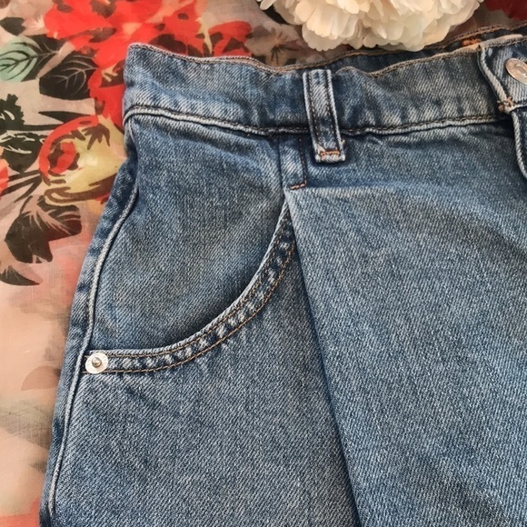 Free People Cosmico Flirt Denim Mini Skirt Size 27 - Picture 8 of 12